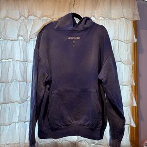 Lonely Ghost Limited Edition Potassium Blue Dye Heavyweight Hoodie